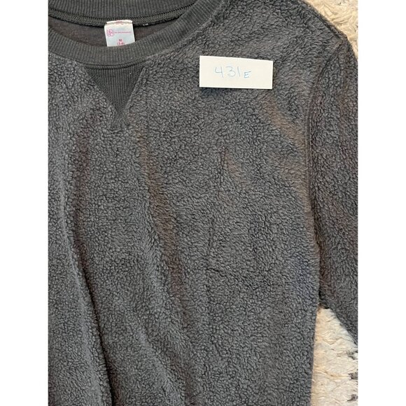 No Boundaries Gray Fleece Pullover Sweatshirt Size M - Picture 6 of 7
